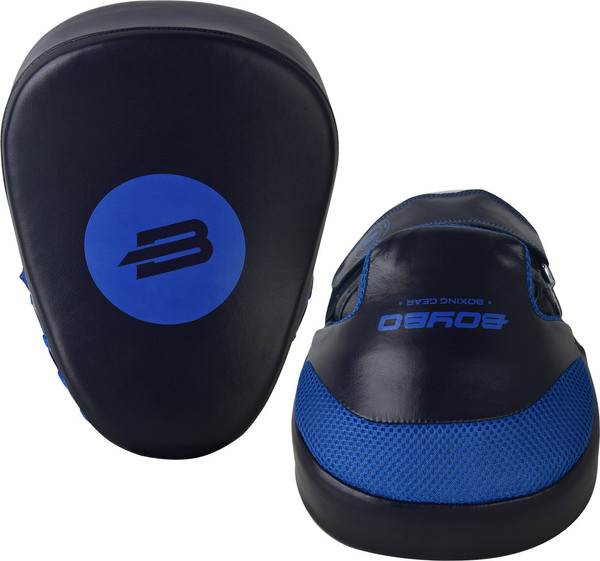 Изображение товара Боксерские лапы BoyBo Hook / BPM420 (кожа, черный/синий)