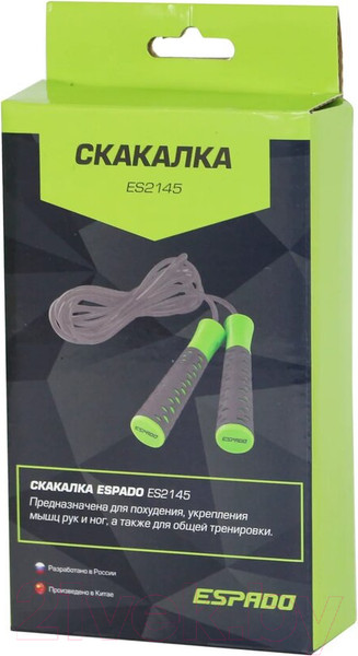 Изображение товара Скакалка Espado ES2145 (зеленый)