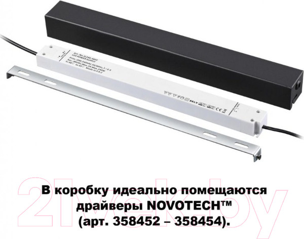 Изображение товара Потолочная база для светильника Novotech Flum 135115 (черный)