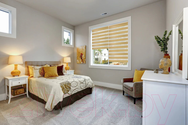 Изображение товара Рулонная штора АС МАРТ Баланс 90x160 (карамельный)