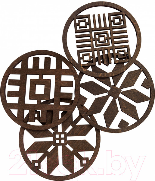 Изображение товара Подставка под горячее Woodary 3101 (4шт)