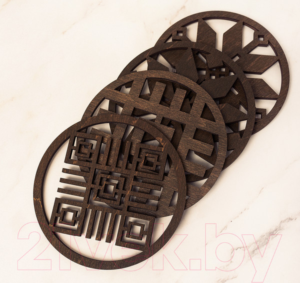 Изображение товара Подставка под горячее Woodary 3101 (4шт)