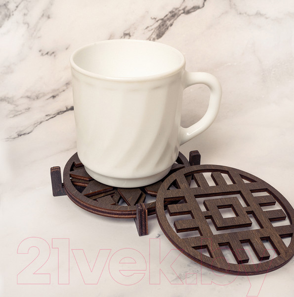 Изображение товара Подставка под горячее Woodary 3101 (4шт)