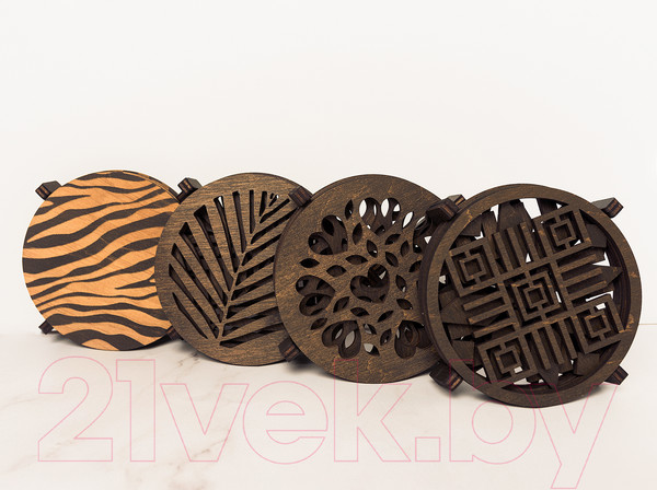 Изображение товара Подставка под горячее Woodary 3101 (4шт)