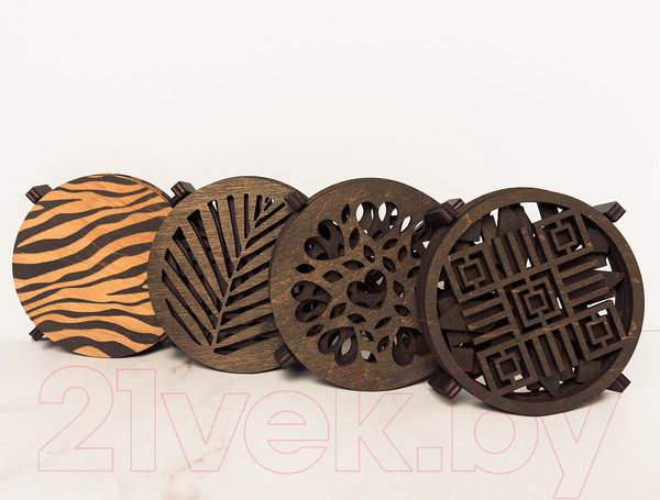 Изображение товара Подставка под горячее Woodary 3102 (4шт)