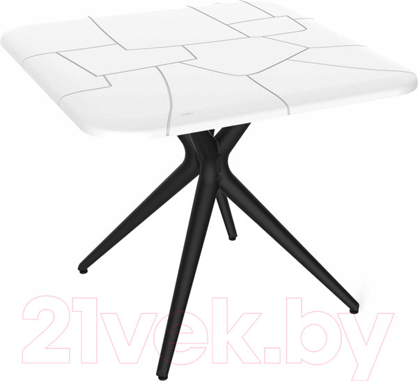 Изображение товара Обеденный стол Sheffilton SHT-TU30/TT30 83x83 (белый/черный)