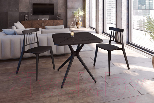 Изображение товара Обеденный стол Sheffilton SHT-TU30/TT30 83x83 (коричневый)