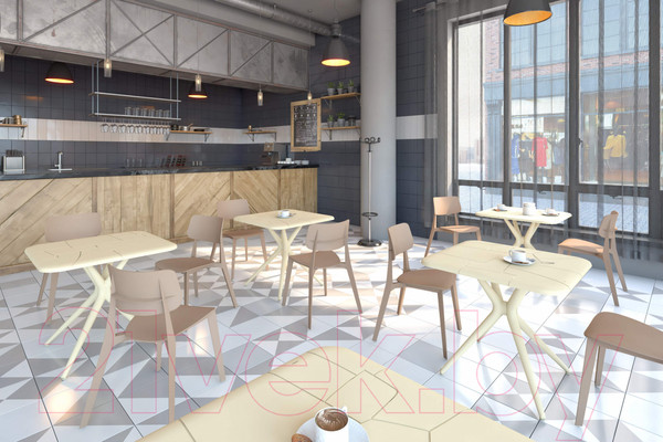 Изображение товара Обеденный стол Sheffilton SHT-TU30/TT30 83x83 (бежевый)