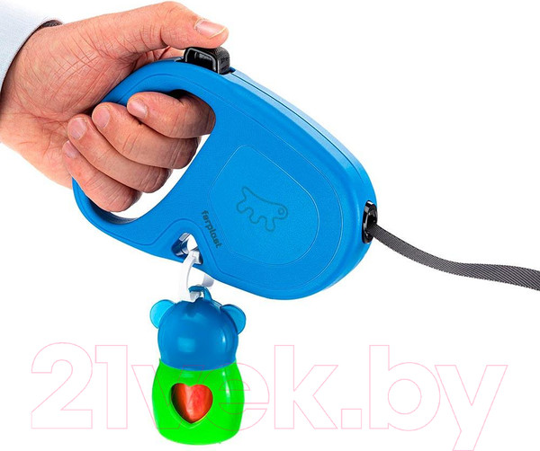 Изображение товара Поводок-рулетка Ferplast Flippy One L / 75094225 (лента, синий)