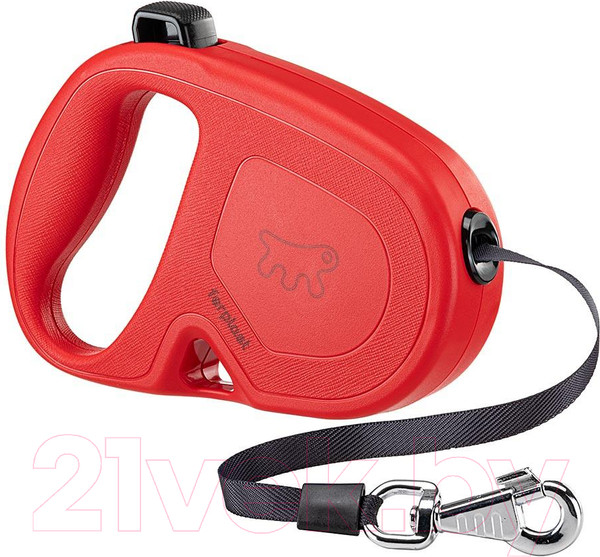 Изображение товара Поводок-рулетка Ferplast Flippy One L / 75094222 (лента, красный)