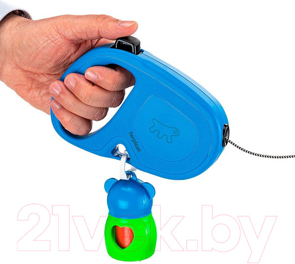 Изображение товара Поводок-рулетка Ferplast Flippy One L / 75094025 (шнур, синий)