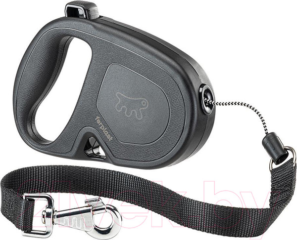 Изображение товара Поводок-рулетка Ferplast Flippy One L / 75094017 (шнур, черный)