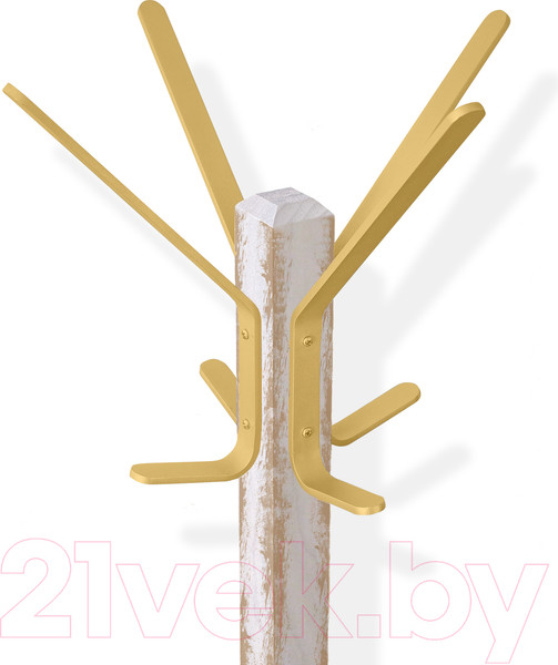 Изображение товара Вешалка для одежды Sheffilton Альберо SHT-CR20 (белый золотая патина/золото)