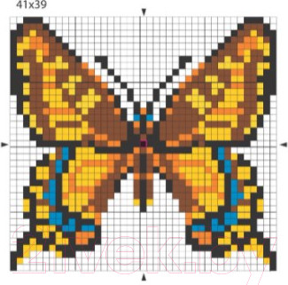 Изображение товара Набор для творчества Десятое королевство Вышивка. Бабочка / 00337