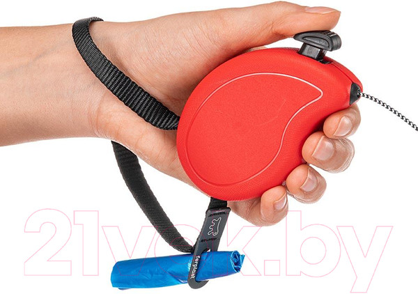 Изображение товара Поводок-рулетка Ferplast Flippy One Mini / 75091022 (шнур, красный)