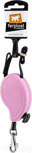 Изображение товара Поводок-рулетка Ferplast Flippy One Mini / 75091016 (шнур, розовый)