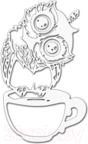 Изображение товара Декор настенный Arthata Умная сова 40x25-V / 059-1 (белый)