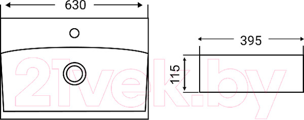 Изображение товара Умывальник WeltWasser Elbach 2060