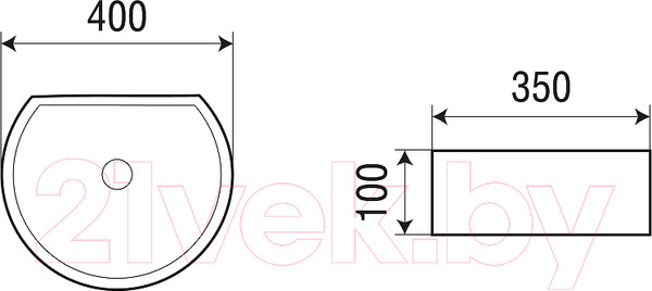 Изображение товара Умывальник WeltWasser Elbach 3041