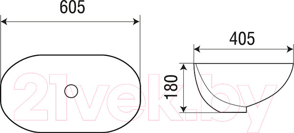 Изображение товара Умывальник WeltWasser Deilbach 6039