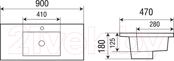 Изображение товара Умывальник WeltWasser Deilbach 7505-90