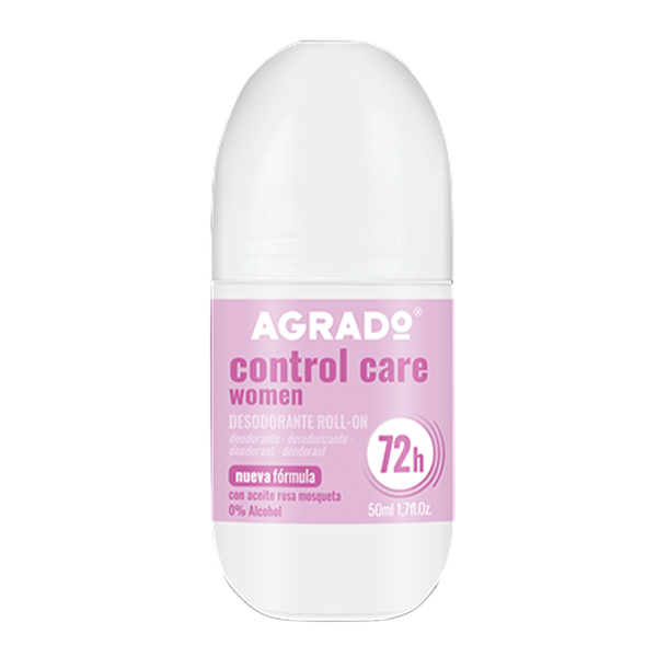 Изображение товара Антиперспирант шариковый Agrado Control Care Women 48h Protect с маслом шиповника (50мл)