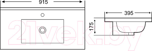 Изображение товара Умывальник WeltWasser Deilbach 7517-90