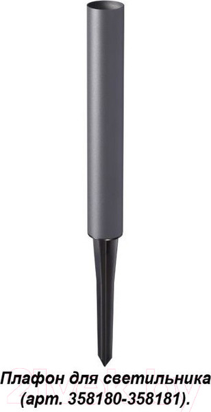 Изображение товара Плафон Novotech Nokta 358184 (темно-серый)