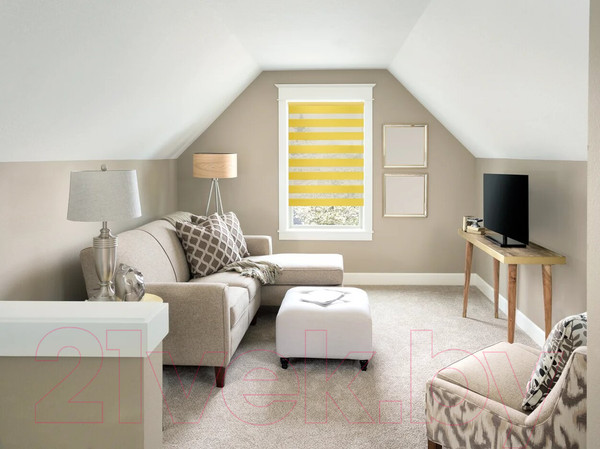 Изображение товара Рулонная штора АС МАРТ Баланс 52x160 (желтый)