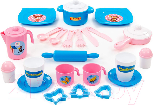 Изображение товара Набор игрушечной посуды Полесье Простоквашино / 85443