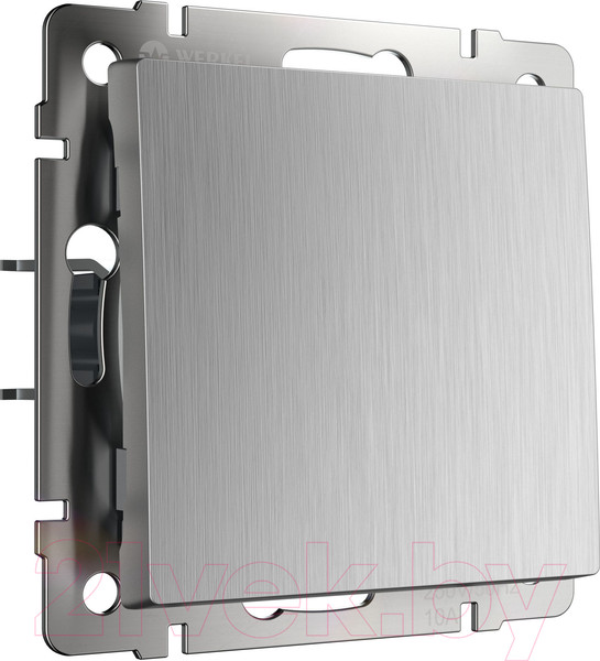 Изображение товара Выключатель Werkel W1112009 / a051348 (серебристый рифленый)
