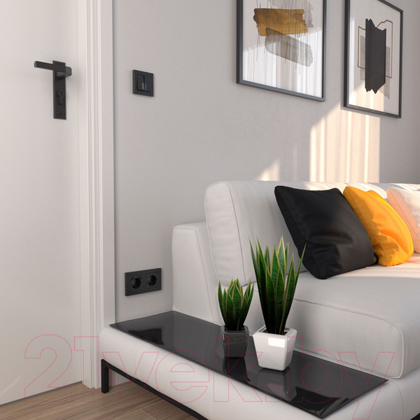 Изображение товара Выключатель Werkel W1222108 / a052061 (черный)