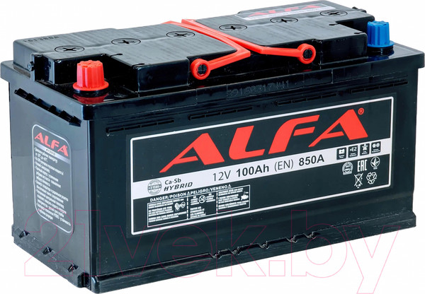 Изображение товара Автомобильный аккумулятор ALFA battery Hybrid L (100 А/ч)