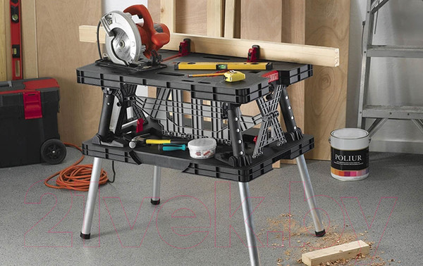 Изображение товара Верстак Keter Folding Work Table / 17182239 (черный)