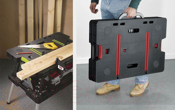 Изображение товара Верстак Keter Folding Work Table / 17182239 (черный)