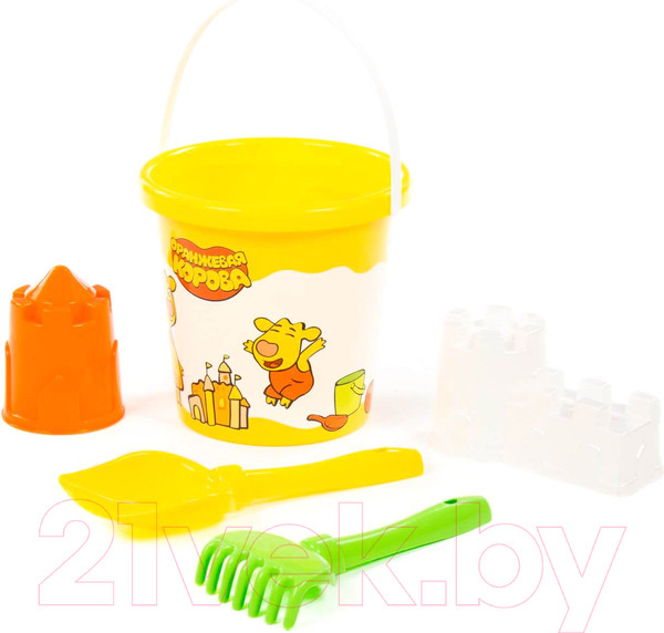 Изображение товара Набор игрушек для песочницы Полесье Оранжевая корова №6 / 83203