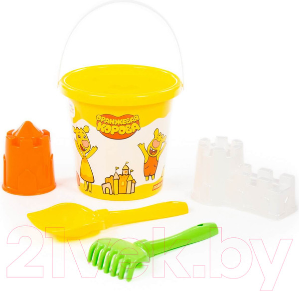 Изображение товара Набор игрушек для песочницы Полесье Оранжевая корова №6 / 83203