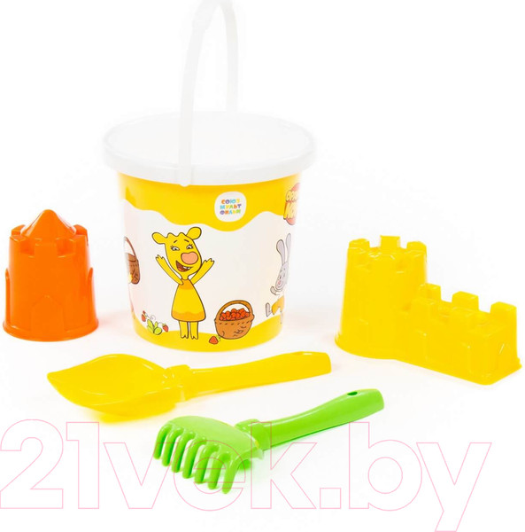 Изображение товара Набор игрушек для песочницы Полесье Оранжевая корова №6 / 83203