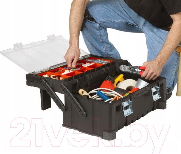 Изображение товара Ящик для инструментов Keter 22 Canti Combo T.Box / 17187311 (черный)