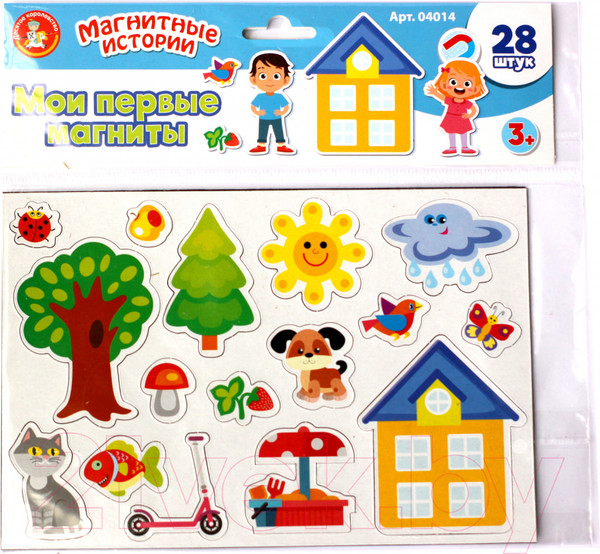 Изображение товара Развивающая игрушка Десятое королевство Магнитные истории. Мои первые магниты / 4014