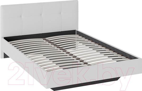 Изображение товара Полуторная кровать ТриЯ Элис тип 1 с мягкой обивкой 140x200 (белый)