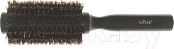 Изображение товара Расческа Kaizer Круглая с натуральной щетиной 802037  (деревянная)