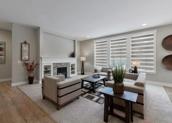 Изображение товара Рулонная штора АС МАРТ Баланс 85x160 (серый)