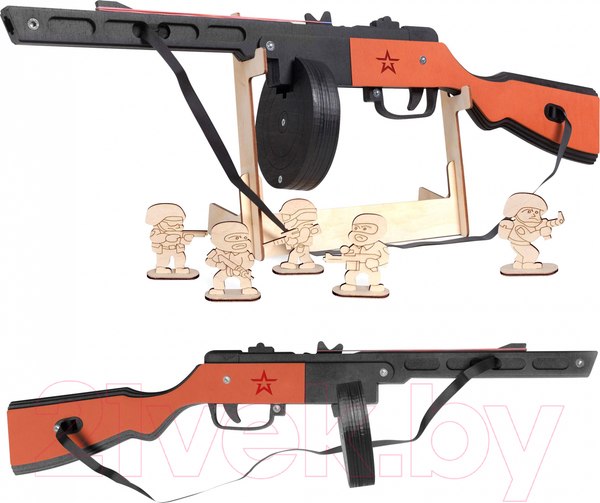 Изображение товара Ружье игрушечное Армия России Резинкострел ППШ / AR-P010 (окрашенный)