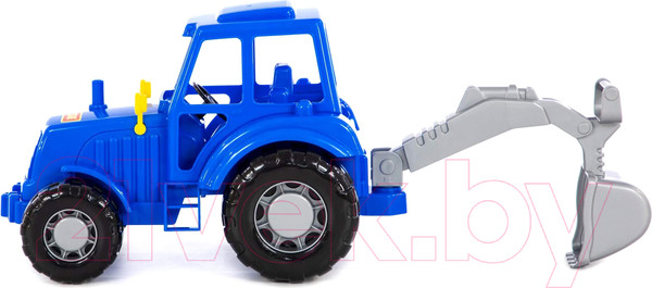 Изображение товара Трактор игрушечный Полесье Алтай с лопатой / 84866 (синий)