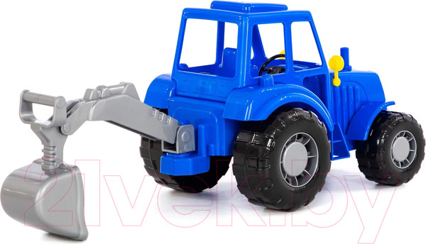 Изображение товара Трактор игрушечный Полесье Алтай с лопатой / 84866 (синий)