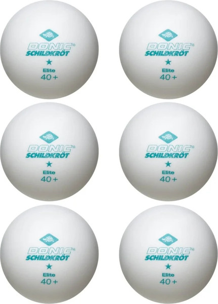 Изображение товара Набор мячей для настольного тенниса Donic Schildkrot Elite (6шт, белый)