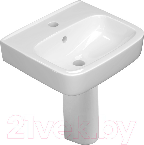 Изображение товара Умывальник Керамин Сквэа 45 (с отверстием и с пьедесталом)