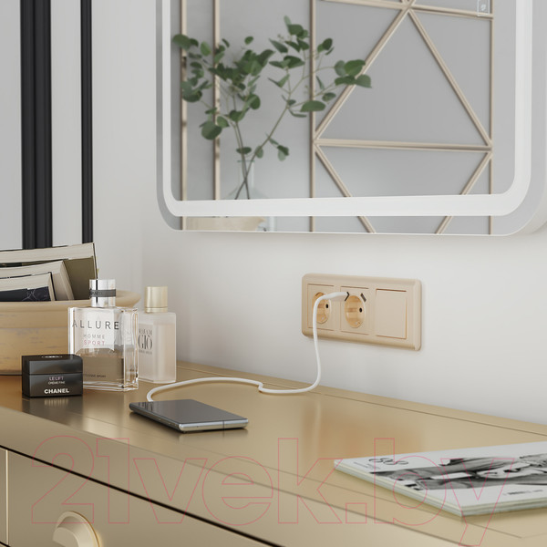 Изображение товара Выключатель Werkel W1110010 / a051426 (шампань рифленый)