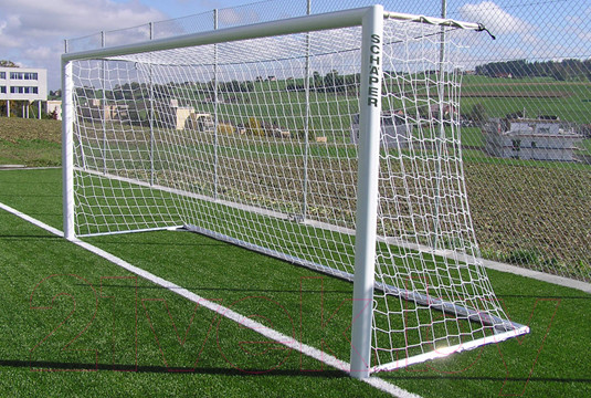 Изображение товара Футбольная сетка Luxsol Безузловая 7.5x2.5x0.5/0.5 (2.8мм, белый)